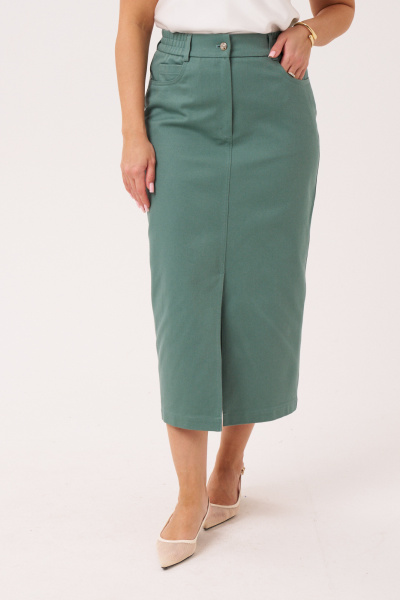 Юбка Панда 17750 изумрудный - фото 2