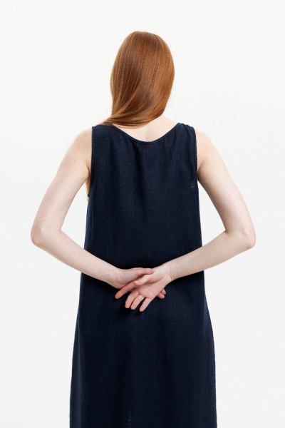 Платье Individual design 25251 темно-синий - фото 5