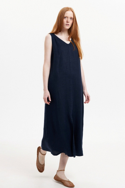 Платье Individual design 25251 темно-синий - фото 2