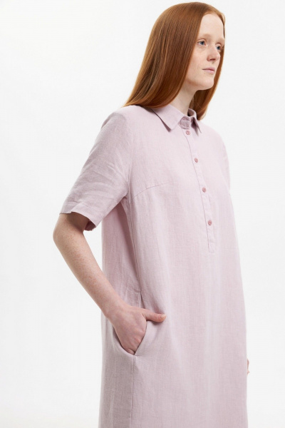 Платье Individual design 25252 пудрово-сиреневый - фото 5