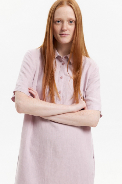 Платье Individual design 25252 пудрово-сиреневый - фото 4