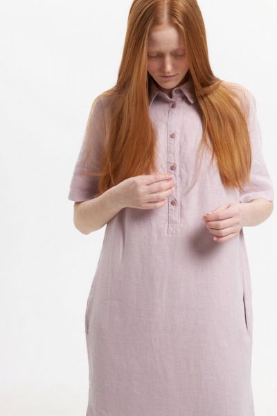 Платье Individual design 25252 пудрово-сиреневый - фото 2