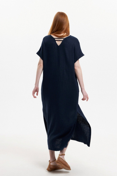 Платье Individual design 25253 темно-синий - фото 4