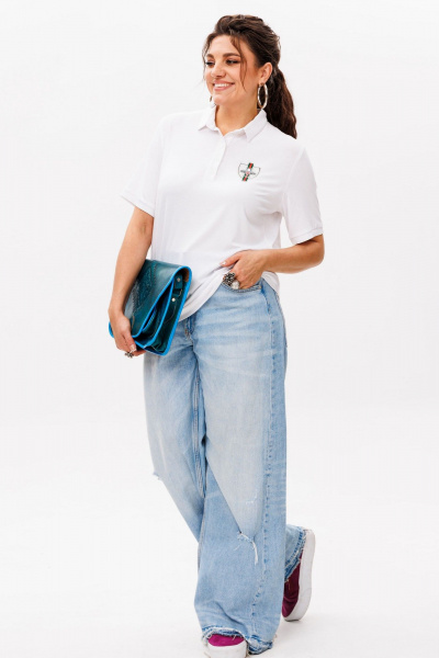 Футболка Anelli 1571 облачная_дымка - фото 7