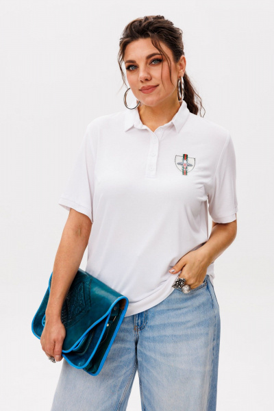 Футболка Anelli 1571 облачная_дымка - фото 1