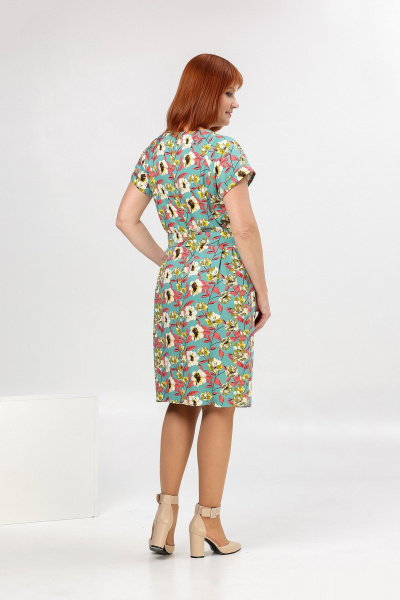 Платье Соджи 551 бирюзовый - фото 4