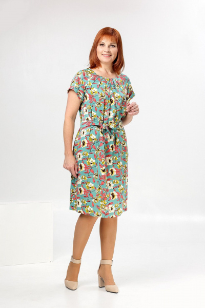 Платье Соджи 551 бирюзовый - фото 2