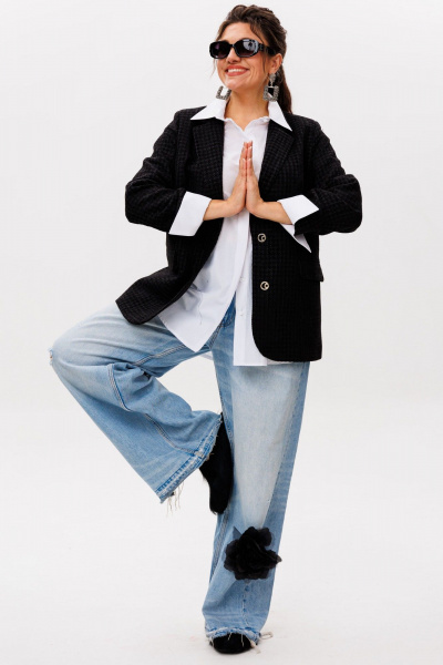 Жакет Anelli 1471.1 черный_жемчуг - фото 8