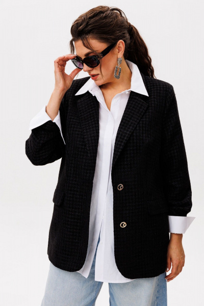 Жакет Anelli 1471.1 черный_жемчуг - фото 7