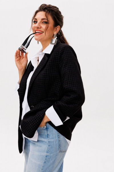 Жакет Anelli 1471.1 черный_жемчуг - фото 3