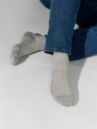 Носки Mark Formelle 131A-1587/253131A-1 сер.меланж_джинсовый_т.синий_рис.1587 - фото 5