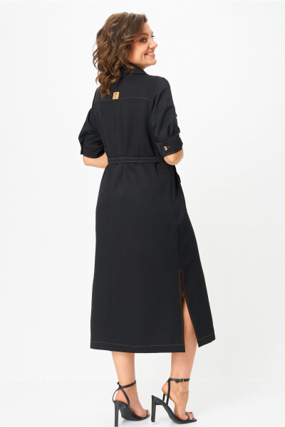 Платье Andina city 8035-25 черный - фото 9