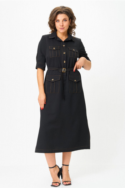 Платье Andina city 8035-25 черный - фото 1