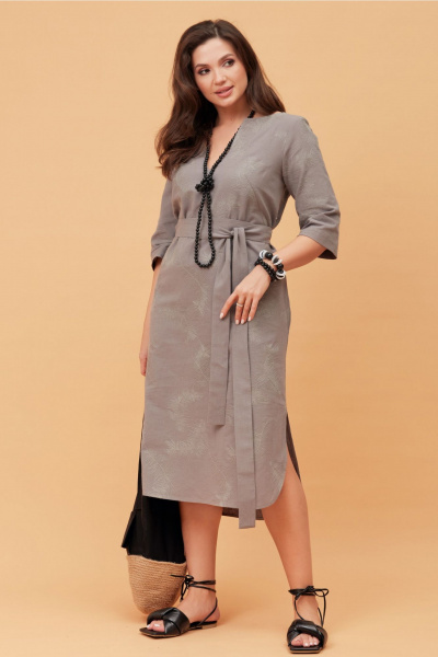 Платье Andina city 8022-24 серый - фото 6