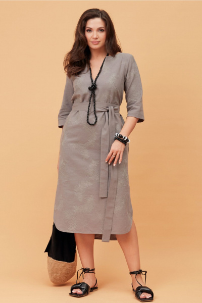 Платье Andina city 8022-24 серый - фото 1