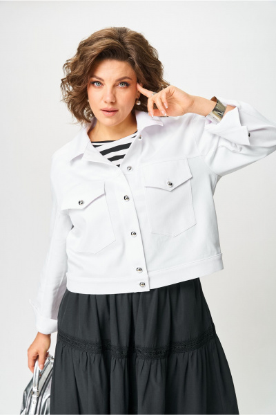 Жакет Andina city 7018-25 белый - фото 2