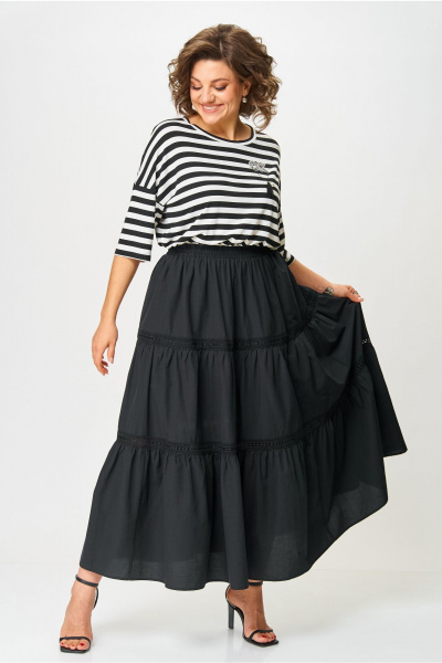 Юбка Andina city 1018-25 черный - фото 6