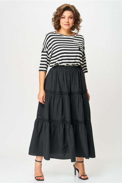 Юбка Andina city 1018-25 черный - фото 4