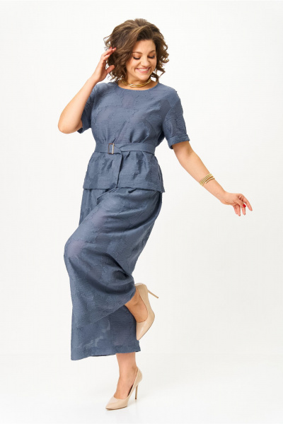 Блуза, брюки Bonna Image 1012/1 синий - фото 11