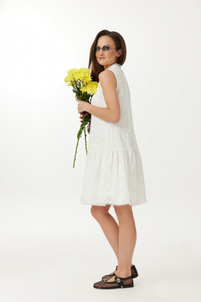 Платье ElPaiz 1243 белый - фото 3