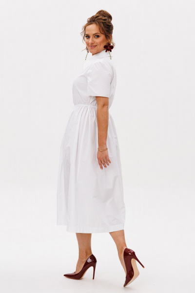 Накидка, платье Mubliz 253 белый-сетка - фото 15