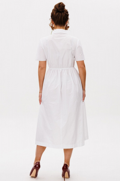 Накидка, платье Mubliz 253 белый-сетка - фото 14