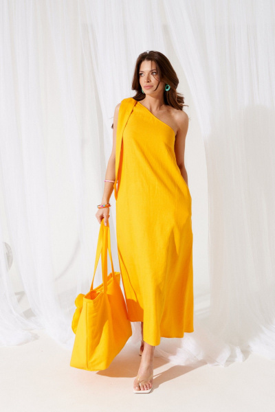 Сарафан ELLETTO 1078 желтый - фото 2