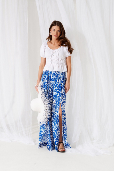 Блуза ELLETTO 3865 белый - фото 2