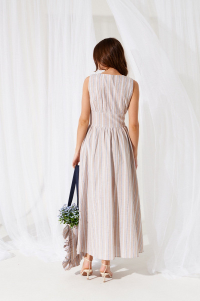 Жилет, шорты ELLETTO 5299 бежевая_полоска - фото 5