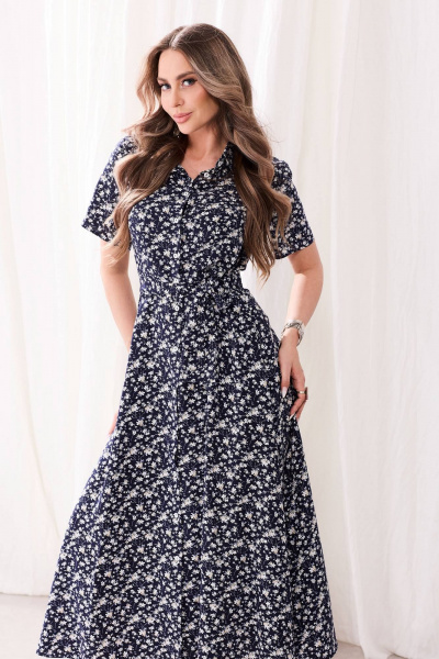 Платье Golden Valley 44177-1 синий - фото 2