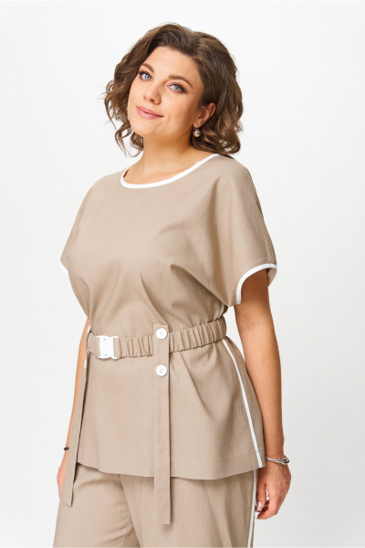 Блуза, брюки AMUARt 1046-1 капучино - фото 12