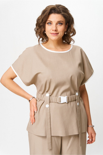 Блуза, брюки AMUARt 1046-1 капучино - фото 10