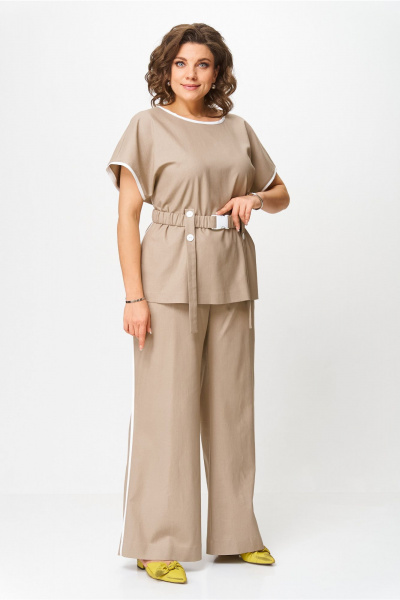 Блуза, брюки AMUARt 1046-1 капучино - фото 8