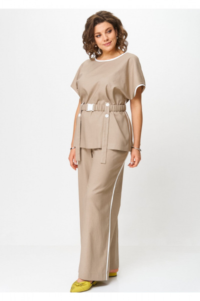 Блуза, брюки AMUARt 1046-1 капучино - фото 3