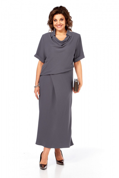 Платье Диомант 2079 графит - фото 1