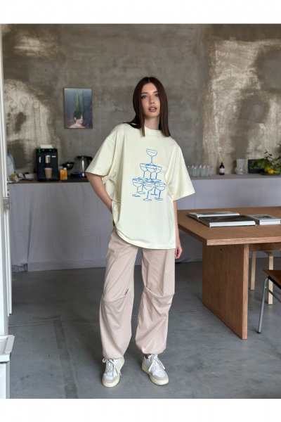 Брюки THE.WOMAN 0324 бежевый - фото 5