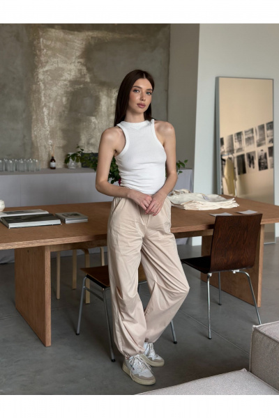 Брюки THE.WOMAN 0324 бежевый - фото 1