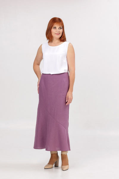 Жилет, юбка Соджи 650+651 сиреневый - фото 10