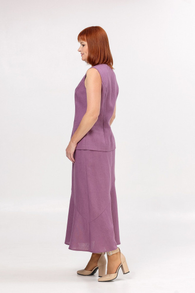 Жилет, юбка Соджи 650+651 сиреневый - фото 9