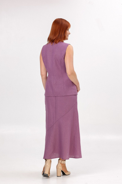 Жилет, юбка Соджи 650+651 сиреневый - фото 8