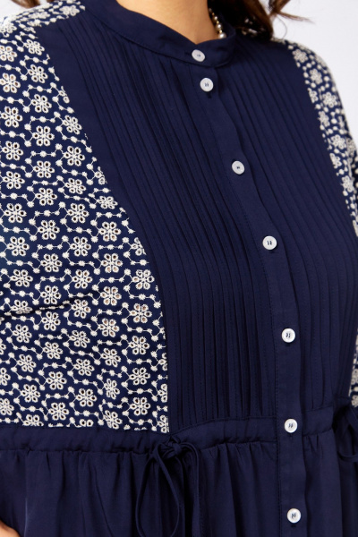 Блуза, брюки Lady Secret 25206 молочный+синий - фото 4