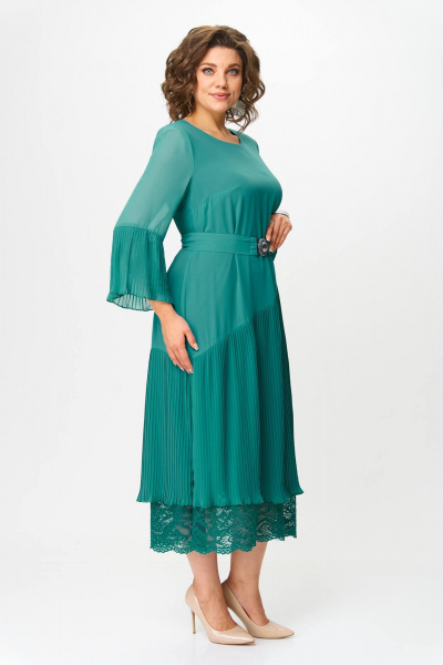 Платье Solomeya Lux 965Г бирюзовый - фото 4