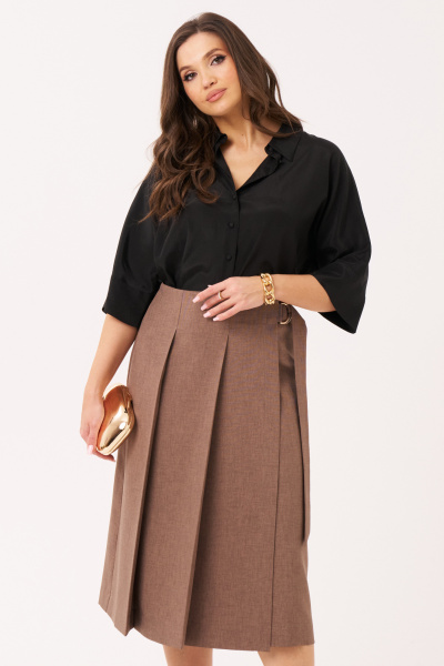 Юбка Панда 17553 кофейный - фото 2