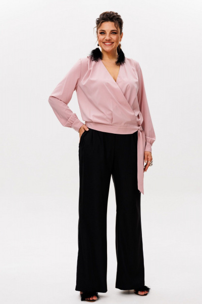 Блуза Anelli 1574 застенчивая_герань - фото 4