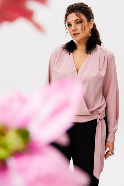 Блуза Anelli 1574 застенчивая_герань - фото 2