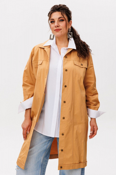 Жакет Anelli 1572 пряная_охра - фото 4