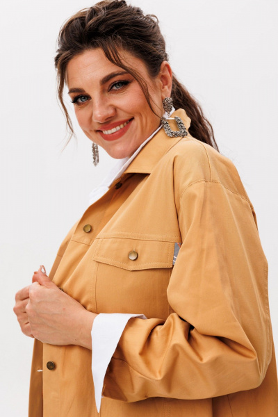 Жакет Anelli 1572 пряная_охра - фото 3