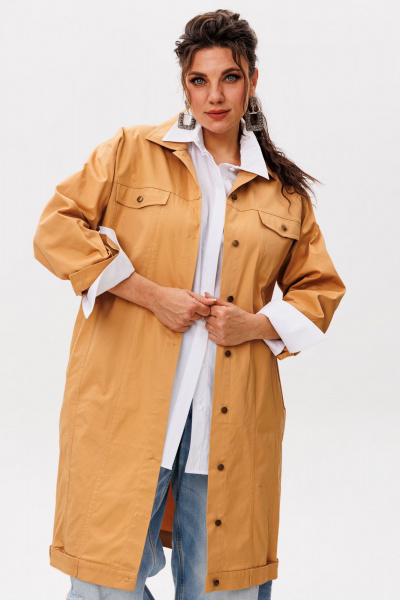 Жакет Anelli 1572 пряная_охра - фото 1