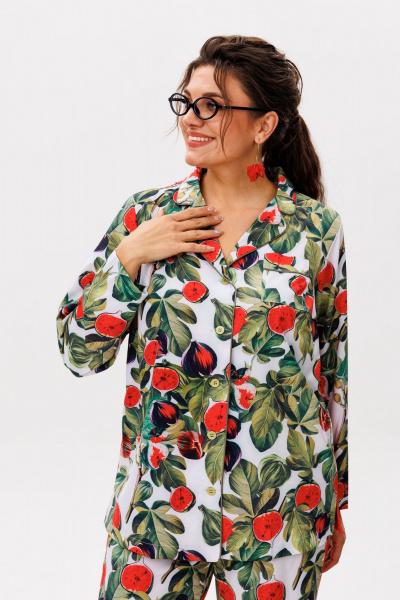 Брюки, рубашка Anelli 1623 спелый_инжир - фото 10