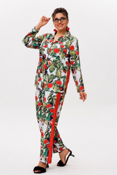 Брюки, рубашка Anelli 1623 спелый_инжир - фото 9